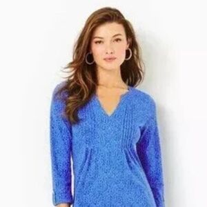 Lilly Pulitzer - Fairfax 3/4 Sleeve Dress  Alba Blue Size L